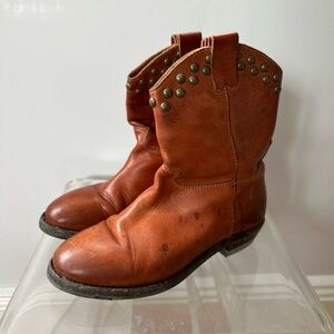 Studded Leather Ankle Boots